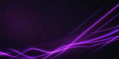 The primary subject of the image is a purple light streak or lightning bolt, which appears to be a digital art or illustration. The setting is a dark background, which contrasts with the purple light streak. The visual style gives the impression of a futuristic or high-tech atmosphere. The colors and mood of the image are predominantly purple, creating a sense of mystery or excitement.