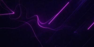 The primary subject of the image is a purple light, which appears to be a neon light or a purple laser beam. The setting is a dark room, and the visual style is a digital art or illustration. The colors and mood of the image are predominantly purple, creating a unique and artistic atmosphere.