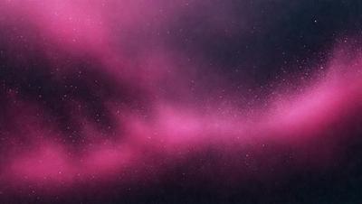 The primary subject of the image is a pink and purple nebula, which is a cloud of gas and dust in space. The setting is a dark, starry sky, and the visual style is a digital art or illustration. The dominant colors in the image are pink and purple, creating a warm and vibrant atmosphere.