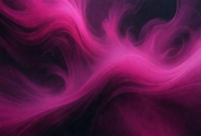 The primary subject of the image is a pink, flowing, and swirling pattern. The setting is a dark background, which contrasts with the vibrant pink color of the pattern. The visual style appears to be a combination of digital art and illustration, creating a dynamic and eye-catching design. The colors and mood of the image are predominantly pink, evoking a sense of warmth, energy, and creativity.