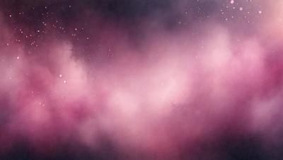 The primary subject of the image is a pink and purple nebula, which is a cloud of gas and dust in space. The setting is a dark, starry sky, with the nebula being the main focus of the image. The visual style is a combination of a photo and digital art, creating a unique and captivating representation of the celestial object. The colors and mood of the image are predominantly pink and purple, giving it a warm and serene atmosphere.