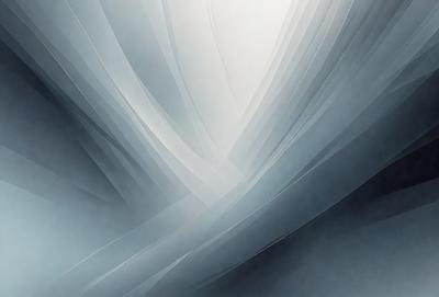 The primary subject of the image is a large, curved, and wavy structure, possibly a wall or a piece of art. The setting is a white background, which provides a clean and minimalistic appearance. The visual style is a combination of digital art and illustration, creating a unique and intriguing design. The colors and mood of the image are predominantly blue, which adds a sense of calmness and tranquility to the scene.