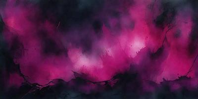 The primary subject of the image is a painting of a pink sky with a purple background. The setting is a cloudy sky, and the visual style is a painting or drawing. The colors and mood of the painting are predominantly pink and purple, creating a warm and serene atmosphere.