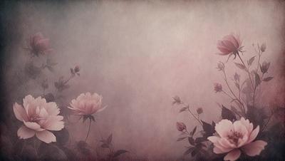 Primary subject: Flowers
Setting/background: A pink background
Visual style: Digital art
Colors and mood: Pink and soft, creating a romantic and serene atmosphere.