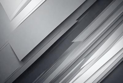 The primary subject of the image is a pattern of silver lines, which create a visually striking and modern design. The setting is a gray background, which contrasts with the silver lines, emphasizing their shape and texture. The visual style is a combination of digital art and illustration, as the lines are carefully crafted to create a cohesive and appealing design. The colors and mood of the image are predominantly silver and gray, giving it a sleek and contemporary feel.
