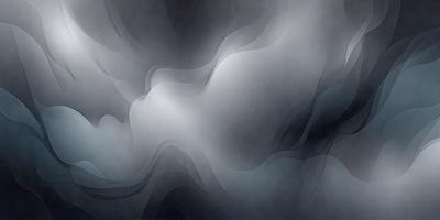 The primary subject of the image is a cloudy sky, with a dark and moody atmosphere. The setting is a cloudy day, and the visual style is a digital art or illustration. The colors are predominantly dark and gray, creating a dramatic and mysterious mood.