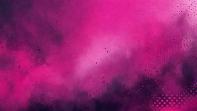 The primary subject of the image is a pink background with a purple hue. The setting is a cloudy sky, and the visual style appears to be a digital art or illustration. The dominant colors and overall atmosphere are a mix of pink and purple, creating a vibrant and lively mood.