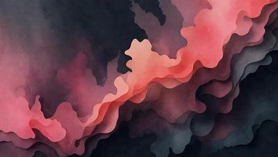 The primary subject of the image is a colorful, abstract artwork featuring a mix of pink, purple, and black colors. The setting is a black background, which contrasts with the vibrant colors of the artwork. The visual style is a combination of digital art and illustration, creating a unique and eye-catching piece. The overall atmosphere is lively and energetic, with the artwork capturing the viewer's attention and evoking a sense of creativity and imagination.