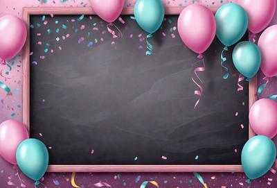 The primary subject of the image is a chalkboard with a blackboard eraser on it. The setting is a classroom, and the visual style is a digital art. The colors and mood of the image are predominantly black and white, giving it a classic and timeless appearance.