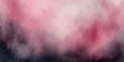 The primary subject of the image is a pink and purple cloud, which is the main focus of the scene. The setting is a sky, and the visual style appears to be a photo. The colors and mood of the image are predominantly pink and purple, creating a warm and serene atmosphere.