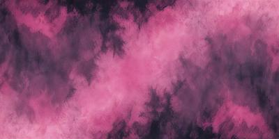 The primary subject of the image is a pink background with a purple hue. The setting is a cloudy sky, and the visual style is a painting or drawing. The colors and mood of the image are predominantly pink and purple, creating a warm and inviting atmosphere.