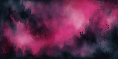 The primary subject of the image is a pink background with a purple hue. The setting is a cloudy sky, and the visual style is a painting or drawing. The colors and mood of the image are predominantly pink and purple, creating a warm and inviting atmosphere.
