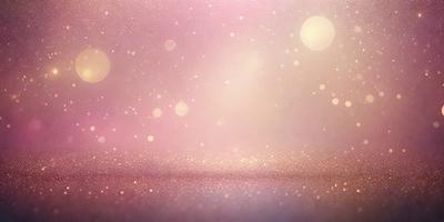 The primary subject of the image is a pink background with a pattern of glittering stars. The setting is a pink background with a pattern of glittering stars. The visual style is a photo. The colors and mood are predominantly pink, with a sense of glamour and sparkle.