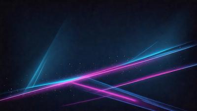 The primary subject of the image is a colorful, abstract design featuring pink, blue, and purple lines. The setting is a dark, starry sky, creating a contrasting backdrop for the vibrant colors. The visual style is a combination of digital art and illustration, with the lines and shapes creating a dynamic and eye-catching pattern. The colors and mood of the image are predominantly pink, blue, and purple, giving it a warm and inviting atmosphere.