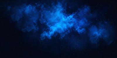The primary subject of the image is a blue sky filled with stars. The setting is a night sky, and the visual style is a digital art or illustration. The dominant colors are blue and white, creating a serene and peaceful atmosphere.