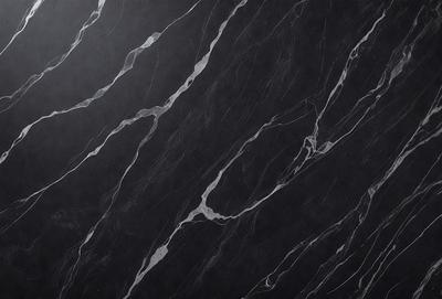 The primary subject of the image is a marble wall with a black background. The visual style is a photo, and the colors and mood are dark and moody.