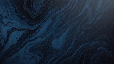 The primary subject of the image is a blue and black swirling pattern, which appears to be a painting or a digital artwork. The setting is a dark background, which contrasts with the swirling pattern. The visual style is a combination of painting and digital art, creating a unique and intriguing visual effect. The colors and mood of the image are predominantly dark and moody, with the blue and black swirls adding a sense of depth and complexity to the overall atmosphere.