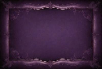 The primary subject of the image is a purple frame with a white background. The visual style appears to be a digital art or illustration, as the frame is decorated with a pattern and the background is white. The colors and mood of the image are predominantly purple, creating a calm and serene atmosphere.