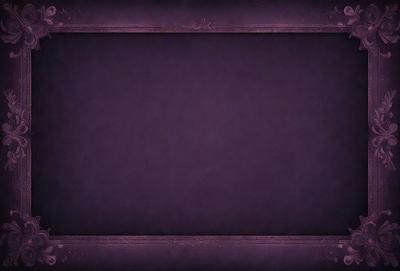 Purple background with a black frame.