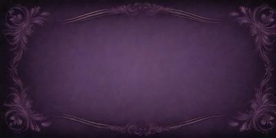 The primary subject of the image is a purple background with a decorative frame. The setting is a dark room, and the visual style is a combination of a photo and a digital art. The colors and mood are predominantly purple, creating a calm and serene atmosphere.