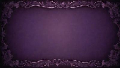 The primary subject of the image is a purple frame with a decorative design. The setting is a purple background, and the visual style appears to be a digital art or illustration. The colors and mood of the image are predominantly purple, creating a calm and serene atmosphere.