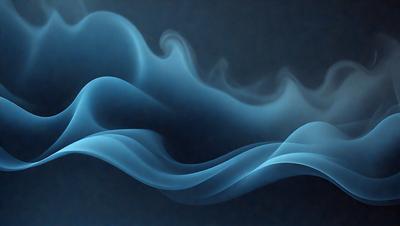 The primary subject of the image is a blue wave, which is the main focus of the scene. The wave is depicted in a digital art style, giving it a modern and visually appealing appearance. The setting is a dark background, which contrasts with the blue wave, creating a striking visual effect. The overall atmosphere of the image is serene and calming, with the blue wave serving as a peaceful and soothing element.