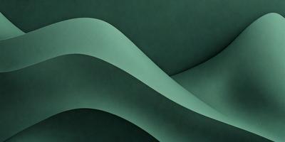 The primary subject of the image is a green wave, which is the main focus of the scene. The setting is a dark green background, creating a moody atmosphere. The visual style is a digital art or illustration, as the wave is depicted in a detailed and artistic manner. The dominant colors are green, with the wave being the most prominent feature in the image.