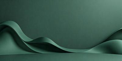 The primary subject of the image is a green wave or ripple pattern. The setting is a green background, which creates a visually appealing contrast with the wave pattern. The visual style of the image is a combination of a photo and a digital art or illustration, as it appears to be a digital representation of a wave. The colors and mood of the image are predominantly green, giving it a calm and soothing atmosphere.