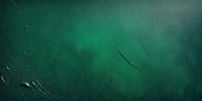 The primary subject of the image is a large body of water, which appears to be a lake. The water is a deep shade of green, and it is surrounded by a lush green landscape. The visual style of the image is a combination of photo and digital art, creating a vibrant and captivating scene. The colors and mood of the image are serene and tranquil, with the deep green water and lush greenery evoking a sense of calmness and relaxation.