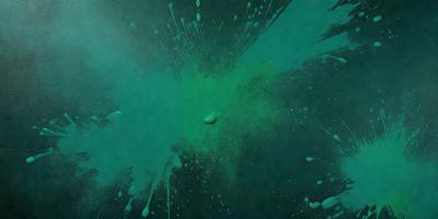 The primary subject of the image is a green splash of paint, which appears to be a painting or a drawing. The setting is a canvas or a piece of paper, and the visual style is a combination of artistic expression and digital art. The colors and mood of the image are predominantly green, creating a sense of freshness and vibrancy.