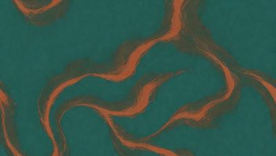 The primary subject of the image is a blue and orange swirling pattern, which appears to be a digital art or illustration. The setting is a blue background, and the visual style suggests a creative and artistic approach to the design. The dominant colors are blue and orange, creating a vibrant and dynamic atmosphere.