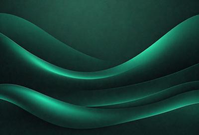 The primary subject of the image is a green and blue swirl pattern. The setting is a dark background, which contrasts with the swirl pattern. The visual style is a digital art or illustration, creating a dynamic and vibrant atmosphere. The dominant colors are green and blue, which evoke a sense of calmness and tranquility.
