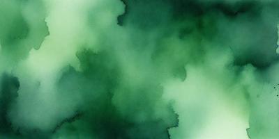 The primary subject of the image is a green, leafy plant. The setting is a dark, green background, which creates a moody atmosphere. The visual style is a painting, with the artist using a brush to create the intricate details of the plant. The colors and mood of the image are predominantly green, with a hint of blue, giving it a serene and natural feel.