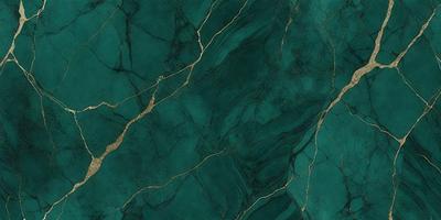The primary subject of the image is a close-up of a green marble wall. The setting is a dark room with a green marble wall as the main focus. The visual style is a close-up of the marble wall, which gives a sense of depth and texture. The colors and mood of the image are predominantly green, creating a calm and serene atmosphere.