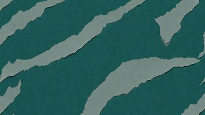 The primary subject of the image is a green and gray patterned surface, which appears to be a piece of fabric or a wallpaper with a textured design. The setting is a room with a blue background, which adds to the overall atmosphere. The visual style of the image is a combination of digital art and illustration, creating a unique and eye-catching design. The colors and mood of the image are predominantly green and gray, with a touch of blue, giving it a calm and soothing appearance.