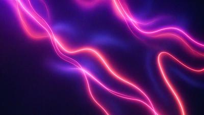 The primary subject of the image is a purple light, which appears to be a neon light or a light effect. The setting is a dark background, which contrasts with the purple light. The visual style of the image is a digital art or illustration, as it is a purple light with a flowing, swirling pattern. The colors and mood of the image are predominantly purple, creating a vibrant and energetic atmosphere.