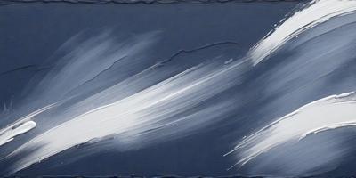 The primary subject of the image is a white, swirling, and flowing line on a blue background. The setting is a dark blue surface, which contrasts with the white line. The visual style appears to be a combination of digital art and illustration, creating a dynamic and artistic representation. The colors and mood of the image are predominantly dark and moody, with the white line standing out against the blue background.