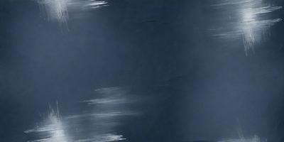 The primary subject of the image is a blue background with a white line. The setting is a dark room, and the visual style appears to be a painting or drawing. The colors and mood of the image are predominantly dark and moody, with the blue background and white line creating a sense of depth and contrast.