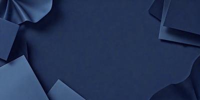 The primary subject of the image is a blue surface, which appears to be a table or a piece of artwork. The setting is a dark room, and the visual style is a close-up of the blue surface. The colors and mood of the image are predominantly dark and moody, with the blue surface being the main focal point.