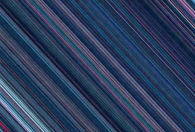 The primary subject of the image is a blue and pink striped pattern. The setting is a blue background, and the visual style appears to be a digital art or illustration. The dominant colors are blue and pink, creating a vibrant and lively atmosphere.