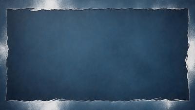 The primary subject of the image is a large, empty blue canvas. The setting is a dark blue background, which creates a moody atmosphere. The visual style is a painting, with the canvas being the main object and the background being the environment. The colors and mood are dominated by the dark blue hues, giving the image a dramatic and intense feel.