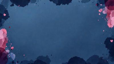 The primary subject of the image is a blue sky with a few clouds. The setting is a dark blue background, which creates a contrast with the clouds. The visual style is a digital art or illustration, as the sky appears to be a part of a larger artwork. The colors and mood of the image are predominantly dark and moody, with the blue sky and clouds providing a sense of depth and atmosphere.