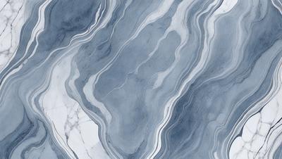 The primary subject of the image is a marble-like pattern, which is the main object, scene, or focus of the image. The setting or background features a blue and white marble-like pattern, which gives the image a unique and visually appealing appearance. The visual style of the image is a close-up of the marble-like pattern, which highlights the intricate details and textures of the material. The colors and mood of the image are predominantly blue and white, creating a sense of eleg