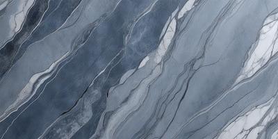 The primary subject of the image is a marble-like surface with a blue and gray color scheme. The setting is a stone wall, and the visual style appears to be a photo. The colors and mood of the image are calm and serene, with the blue and gray tones creating a sense of tranquility.