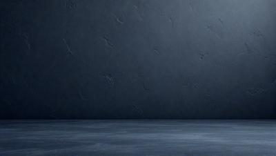 The primary subject of the image is a blue wall with a gray background. The setting appears to be a room with a blue floor. The visual style of the image is a photo, and the dominant colors are blue and gray. The overall atmosphere of the image is calm and serene.