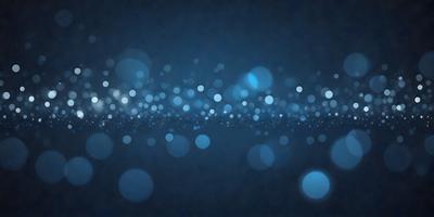 The primary subject of the image is a blue background with a pattern of white lights. The setting appears to be a dark room, and the visual style is a digital art or illustration. The dominant colors are blue and white, creating a calm and serene atmosphere.