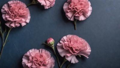 The primary subject of the image is a group of pink flowers. They are arranged in a visually appealing manner, with some of the flowers appearing to be pink petals. The setting is a dark background, which contrasts with the vibrant pink flowers. The visual style of the image is a combination of photo and digital art, creating a unique and eye-catching display. The dominant colors in the image are pink, which gives the flowers a warm and inviting atmosphere.