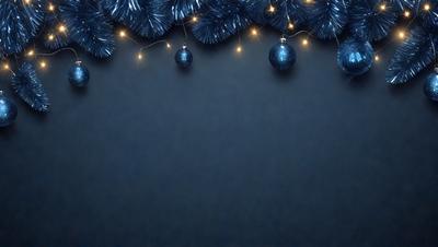 The primary subject of the image is a blue wall with a string of blue lights hanging from it. The lights are arranged in a pattern, creating a visually appealing display. The setting is indoors, with the blue wall serving as the background. The visual style of the image is a combination of digital art and illustration, as the lights are depicted in a realistic manner while the overall composition is artistic. The colors and mood of the image are predominantly blue, creating a calm and serene atmosphere.