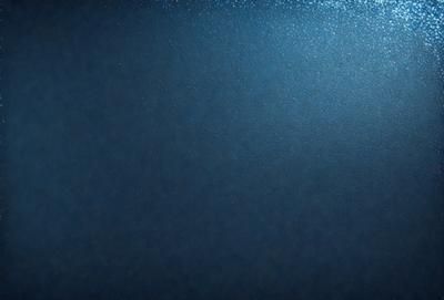The primary subject of the image is a dark blue background with a few small white specks. The setting is a dark, possibly underwater, environment. The visual style is a close-up of the blue background, which gives the image a moody and mysterious atmosphere.