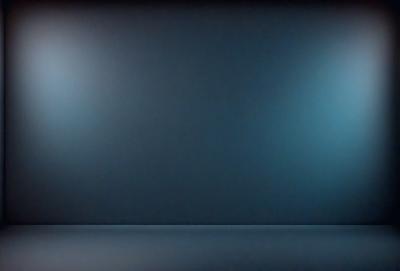 The primary subject of the image is a large, dark blue wall. The setting is a room with a blue background, and the visual style appears to be a photo. The dominant colors in the image are blue and black, creating a moody atmosphere.